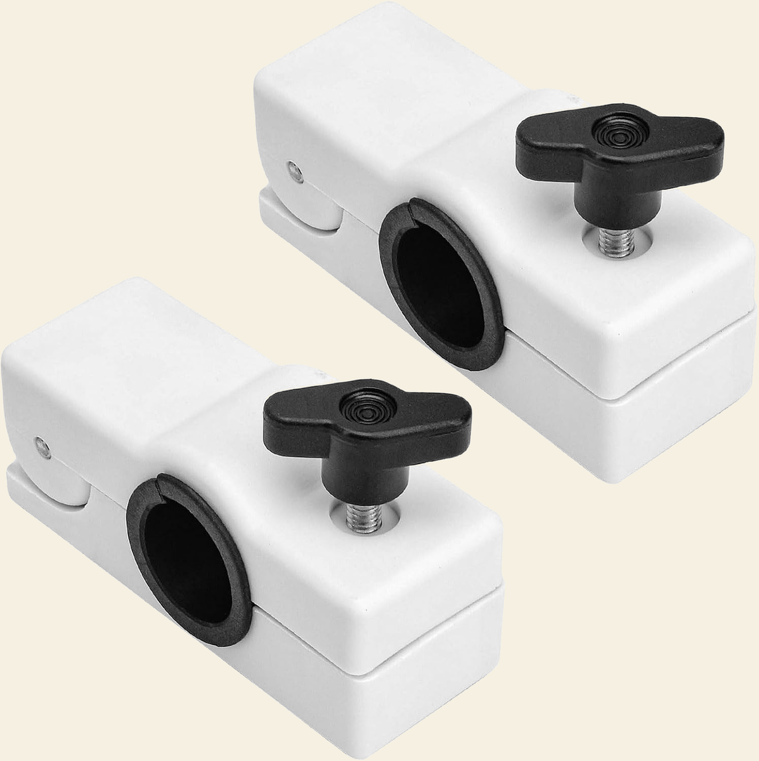 Sea-Dog Marine White Rail Mount Clamps with Adjustable Knobs | Drops in the Ocean