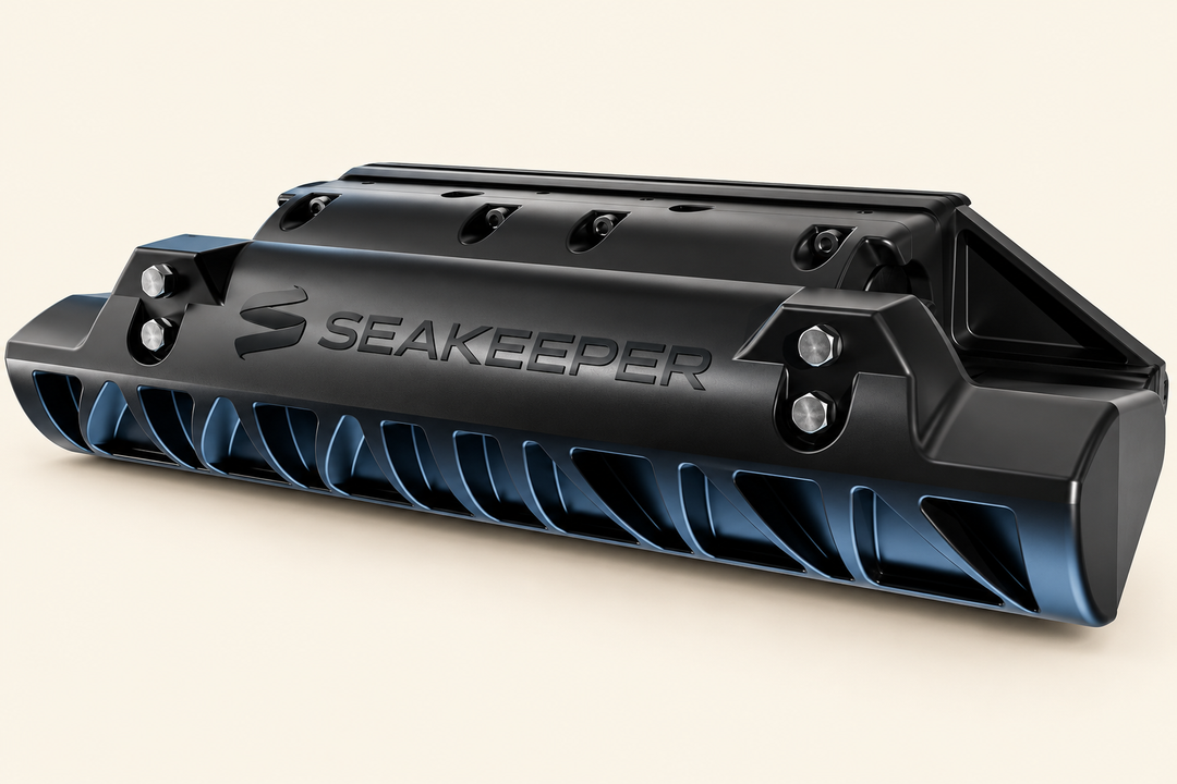 Seakeeper Ride 450 vessel attitude control system designed to reduce pitch and roll for a smoother, more comfortable ride underway | Drops in the Ocean